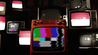 Monako ve Vintage Televizyonlarının Bayrağı.  