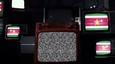 Surinam ve Eski TV Bayrağı.  