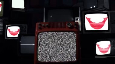 Paskalya Adası, Şili ve Eski TV bayrağı.  