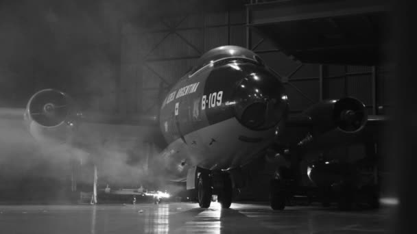 Fuerza Aérea Argentina Canberra Bmk 109 Museo Aeronáutico Nacional Morón — Vídeos de Stock