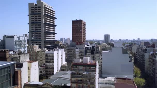 Skyline Del Distrito Belgrano Buenos Aires Argentina Resolución — Vídeo de stock