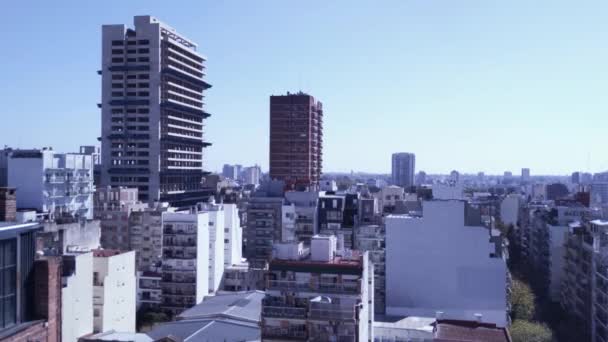 Skyline Del Distrito Belgrano Buenos Aires Argentina Resolución — Vídeo de stock