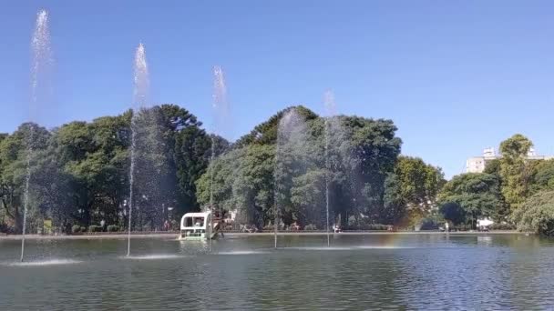 Parque Centenario Veřejný Park Okrese Caballito Buenos Aires Argentina — Stock video