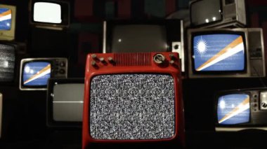 Marshall Adaları ve Vintage Televizyonlarının Bayrağı.  