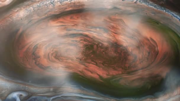 Большое Красное Пятно Планете Юпитер Элементы Этого Видео Предоставлены Наса — стоковое видео
