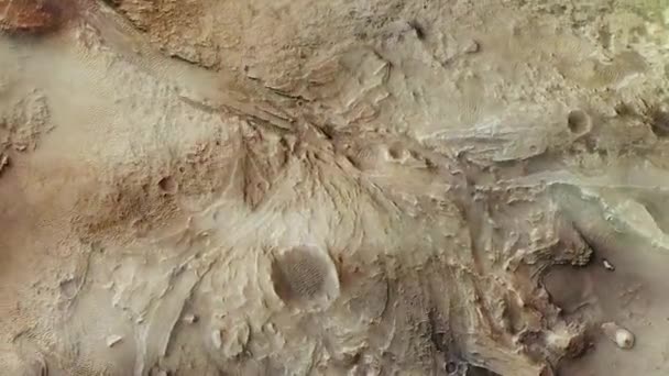 Mars Gezegeni Ndeki Jezero Krateri Nasa Tarafından Desteklenen Videonun Unsurları — Stok video