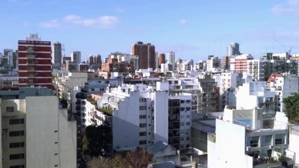 Edificios Residenciales Apartamentos Distrito Belgrano Buenos Aires Argentina Resolución — Vídeo de stock