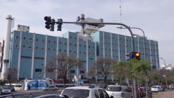 Naval Hospital Spanish Hospital Naval Facing Parque Centenario One Best — Video Stock