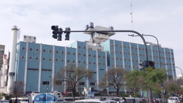 Naval Hospital Spanish Hospital Naval Facing Parque Centenario One Best — Video Stock