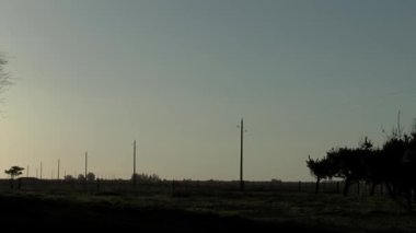 Young Boy riding a Horse at Sunset in the Countryside of Buenos Aires Province, Argentina.  