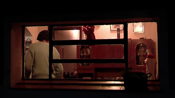 Young Farmer Standing His House Night Buenos Aires Province Argentina — Vídeo de stock