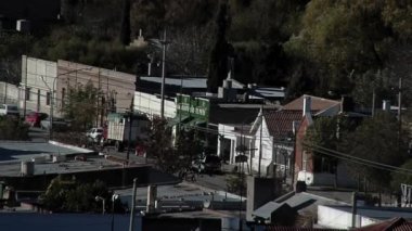 High Angle View of Gaiman, a Welsh Colonial Village near Trelew, Chubut Province, Patagonia, Argentina, South America.  
