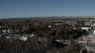 High Angle View of Gaiman, a Welsh Colonial Village near Trelew, Chubut Province, Patagonia, Argentina, South America.  