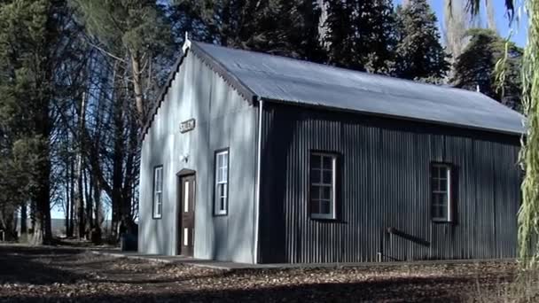 Welsh Chapel Gaiman Welsh Colonial Village Trelew Chubut Province Patagonia — Stok video