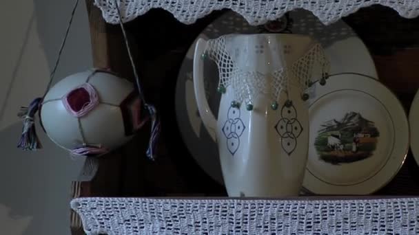 Kitchen Utensils Shelf Welsh House Close — Video