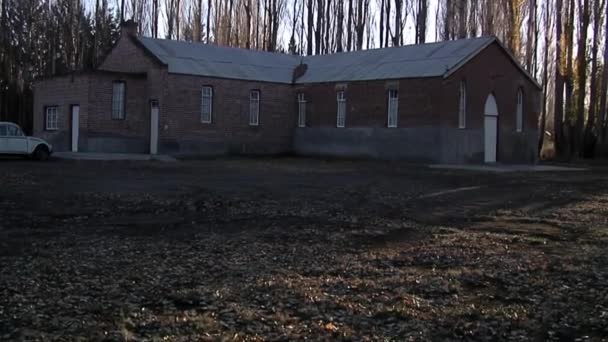 Old Bethel Chapel Gaiman Welsh Colonial Village Trelew Chubut Province — стоковое видео