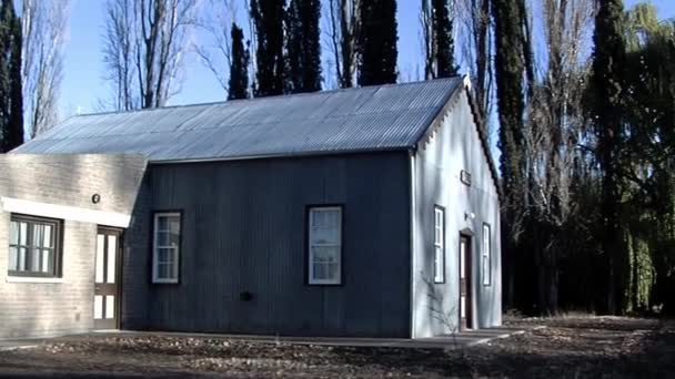 Welsh Chapel Gaiman Welsh Colonial Village Trelew Chubut Province Patagonia — Stockvideo