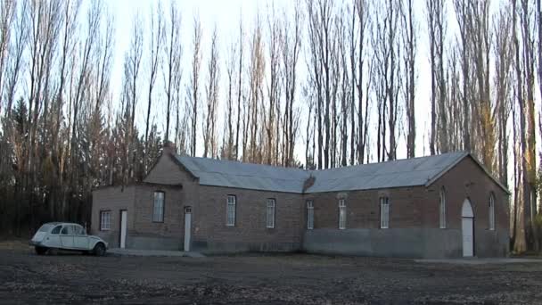 Old Bethel Chapel Gaiman Welsh Colonial Village Trelew Chubut Province — Stok video