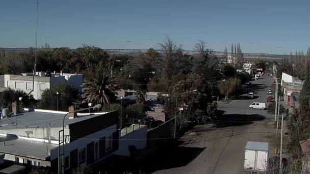 Pohled Gaiman Velšskou Koloniální Vesnici Poblíž Trelew Provincie Chubut Patagonie — Stock video