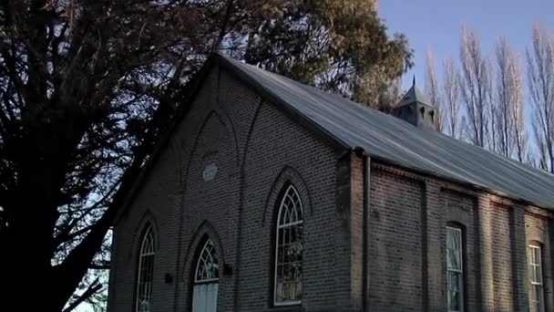 Nová Kaple Bethel Gaimanu Velšská Koloniální Vesnice Poblíž Trelew Provincie — Stock video