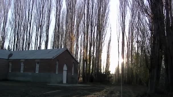 Old Bethel Chapel Gaiman Welsh Settlement Chubut Province Patagonia Argentina — Stock video