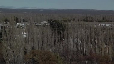 High Angle View of Gaiman, a Welsh Colonial Village near Trelew, Chubut Province, Patagonia, Argentina, South America.  