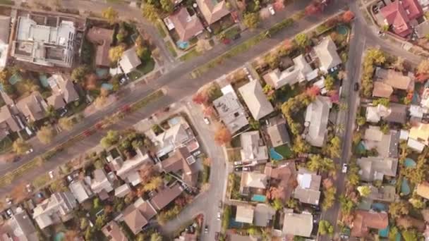Flygfoto Över Hus Santiago Chile Chiles Huvudstad Sydamerika Upplösning — Stockvideo
