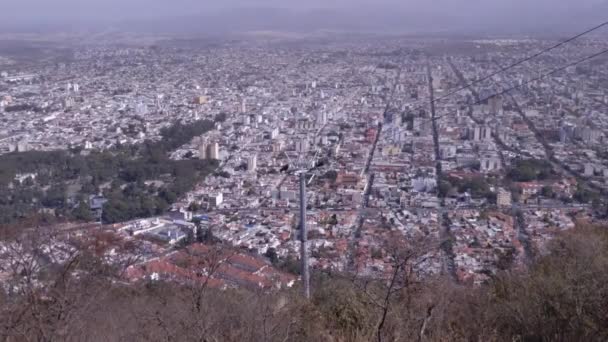 View City Salta San Bernardo Hill Salta Province Argentina South — Video