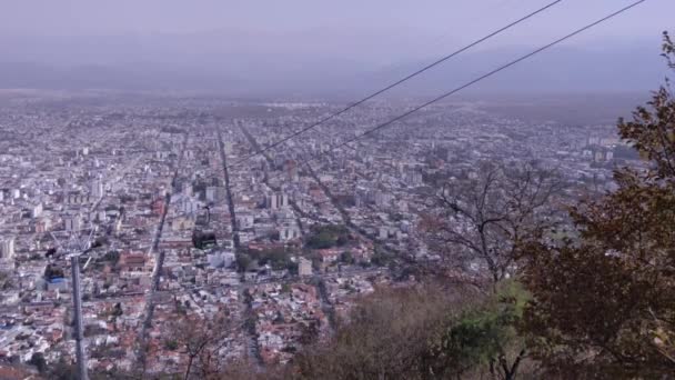 View Salta San Bernardo Hill Salta Province Argentina South America — ストック動画