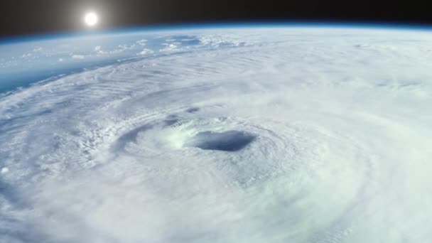 Ураган Изабель Космоса Фрагменты Этого Видео Предоставлены Наса — стоковое видео