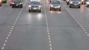 Figueroa Alcorta Bulvarı Recoleta Bölgesi, Buenos Aires, Arjantin 'in başkenti. 4K Çözünürlüğü.