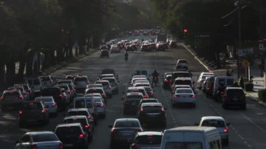 Figueroa Alcorta Bulvarı Recoleta Bölgesi, Buenos Aires, Arjantin 'in başkenti. 4K Çözünürlüğü.