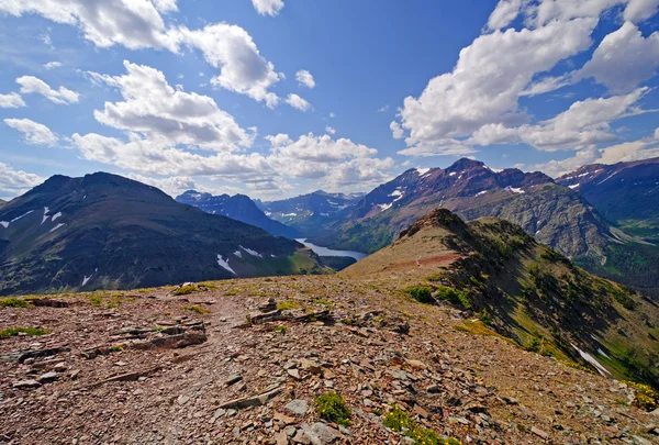 Panorama från en alpin trail — Stockfoto