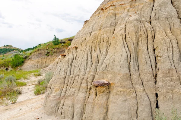 Podrobnosti o badlands srázu — Stock fotografie