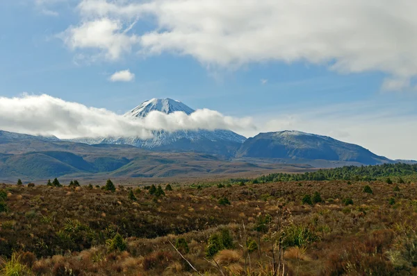 Volcanic Peak through the Clouds — Stock Photo, Image