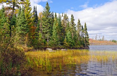 North woods göl kıyısı Güz