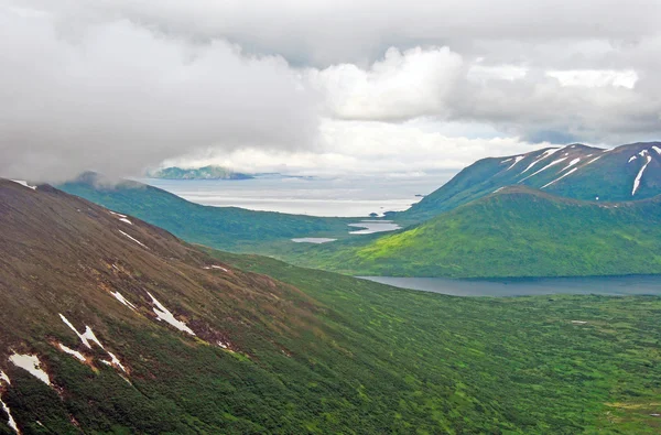 Nuvens costeiras sobre Island Hills — Fotografia de Stock