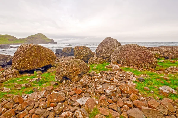 Lavaformationen an der irischen Küste — Stockfoto