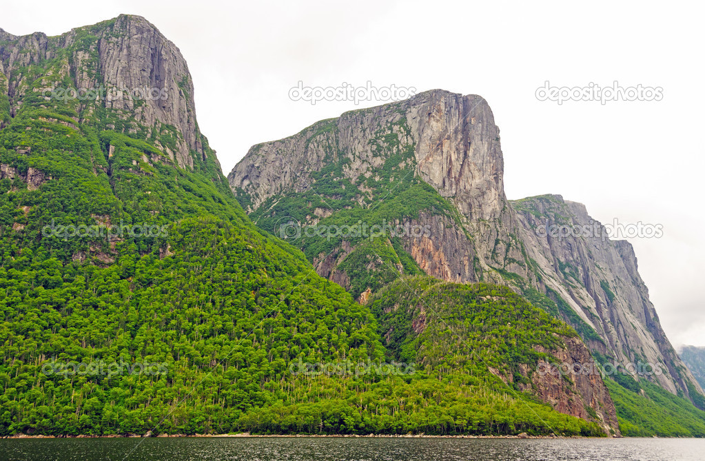 Granite Monoliths against a cloudy sky