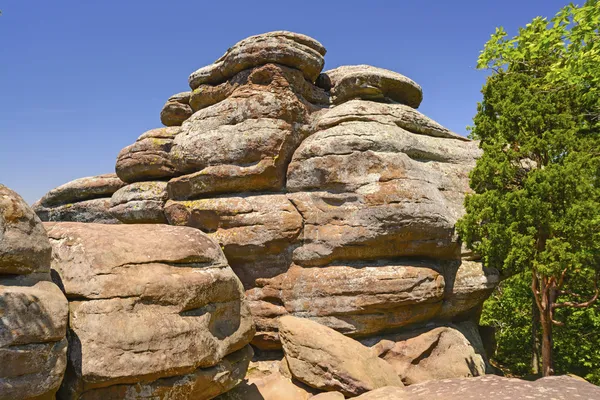 Sandstone bluffs on a Sunny Day — Stock Photo, Image