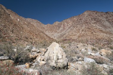 Panoramic View in a Desert Canyon clipart