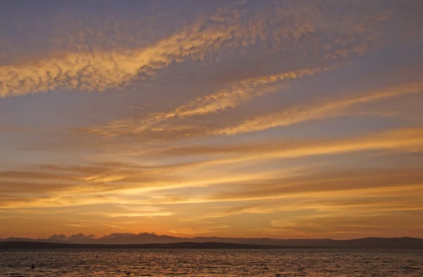 Puesta de sol en la costa peruana —  Fotos de Stock