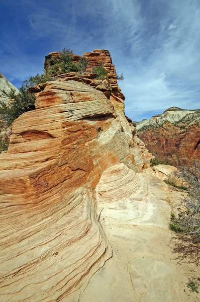 Sandsteinrücken im Land der roten Felsen — Stockfoto