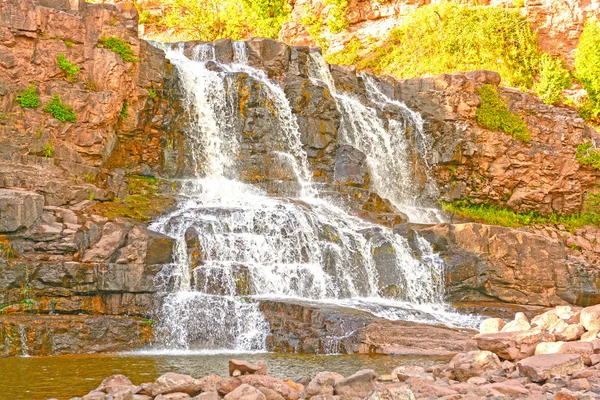 Chutes dramatiques dans la lumière du soir — Photo