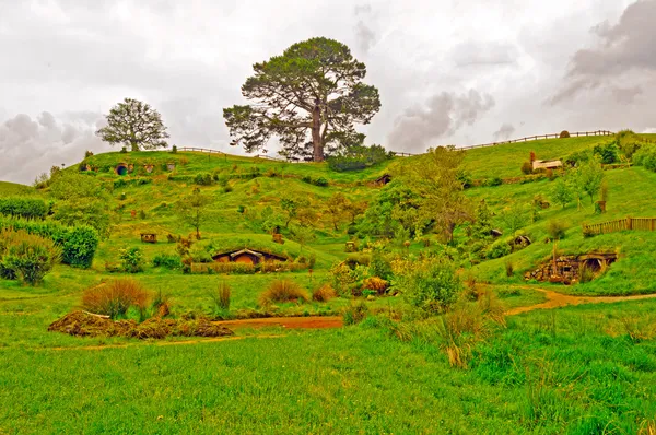 Hobbiton do filme o Hobbit — Fotografia de Stock