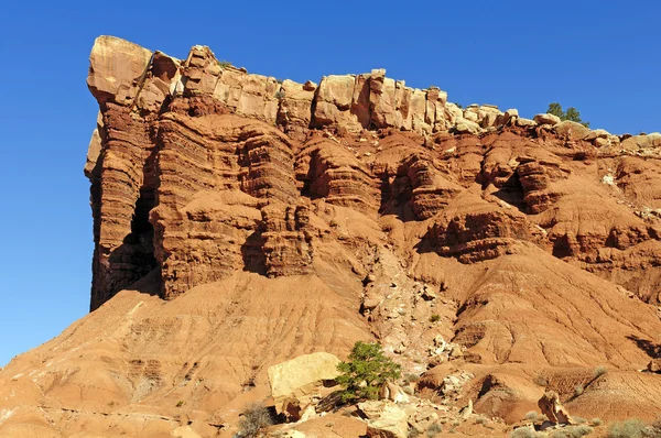 사막에 있는 붉은 바위 열 — 스톡 사진