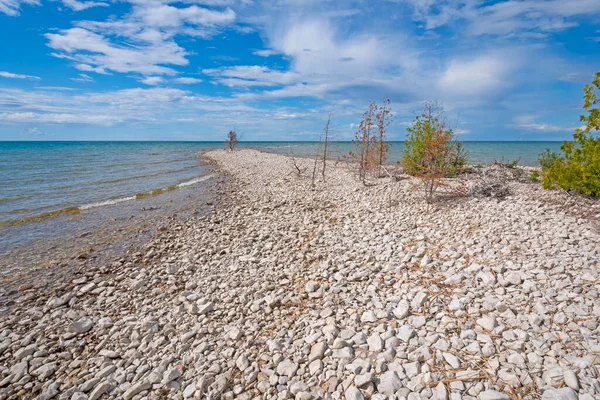 Lonely Point Duwen Naar Grote Meren Thompsons Harber State Park — Stockfoto