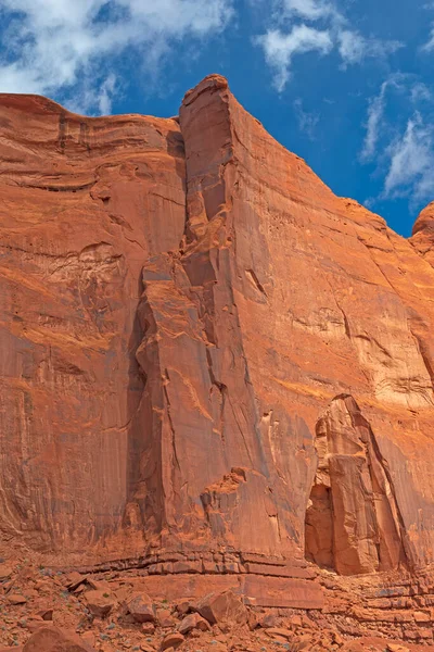 Szárnyaló Red Rock Sziklák Sivatagban Monument Valley Arizona — Stock Fotó