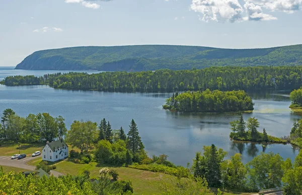 Scena Przybrzeżna Cape Breton Parku Narodowym Cape Breton Highlands Nowej — Zdjęcie stockowe