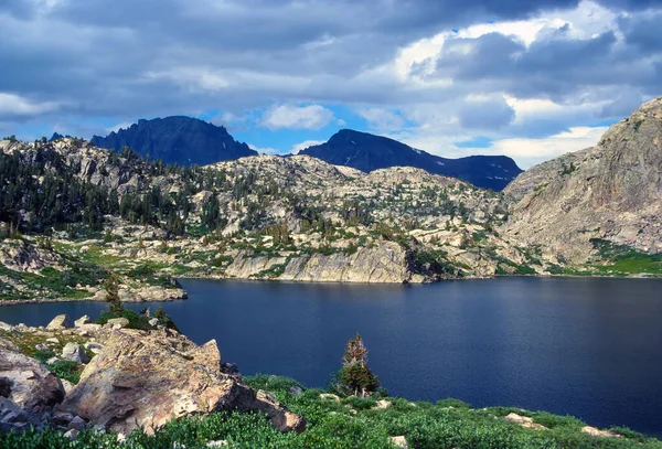 Dia Ensolarado Lago Seneca Deserto Bridger Wyoming — Fotografia de Stock